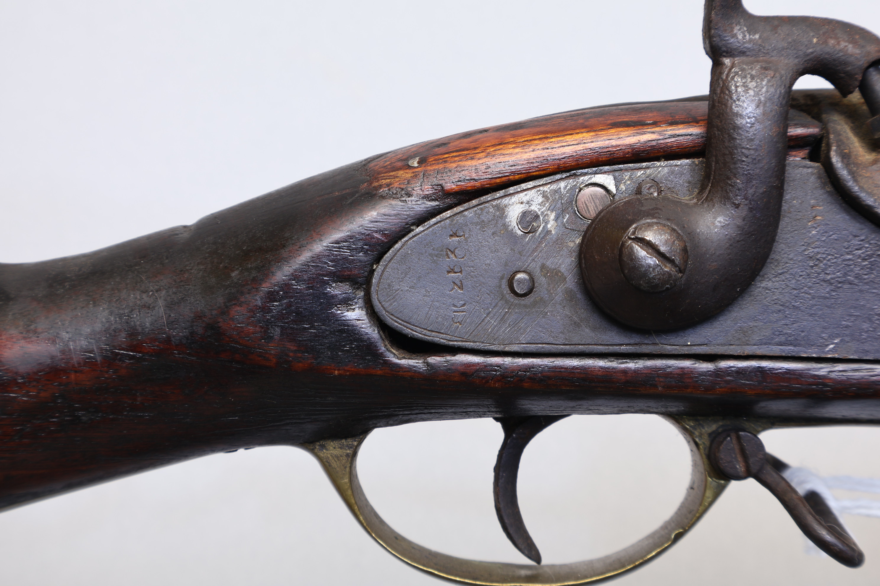 Muzzle loading Percussion rifle - likely converted - no makers name-img-3
