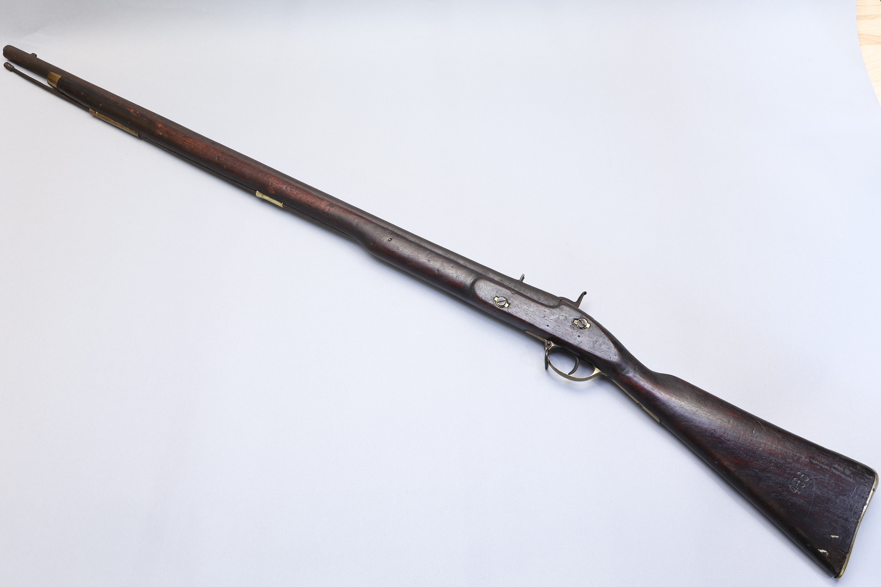 Muzzle loading Percussion rifle - likely converted - no makers name-img-5