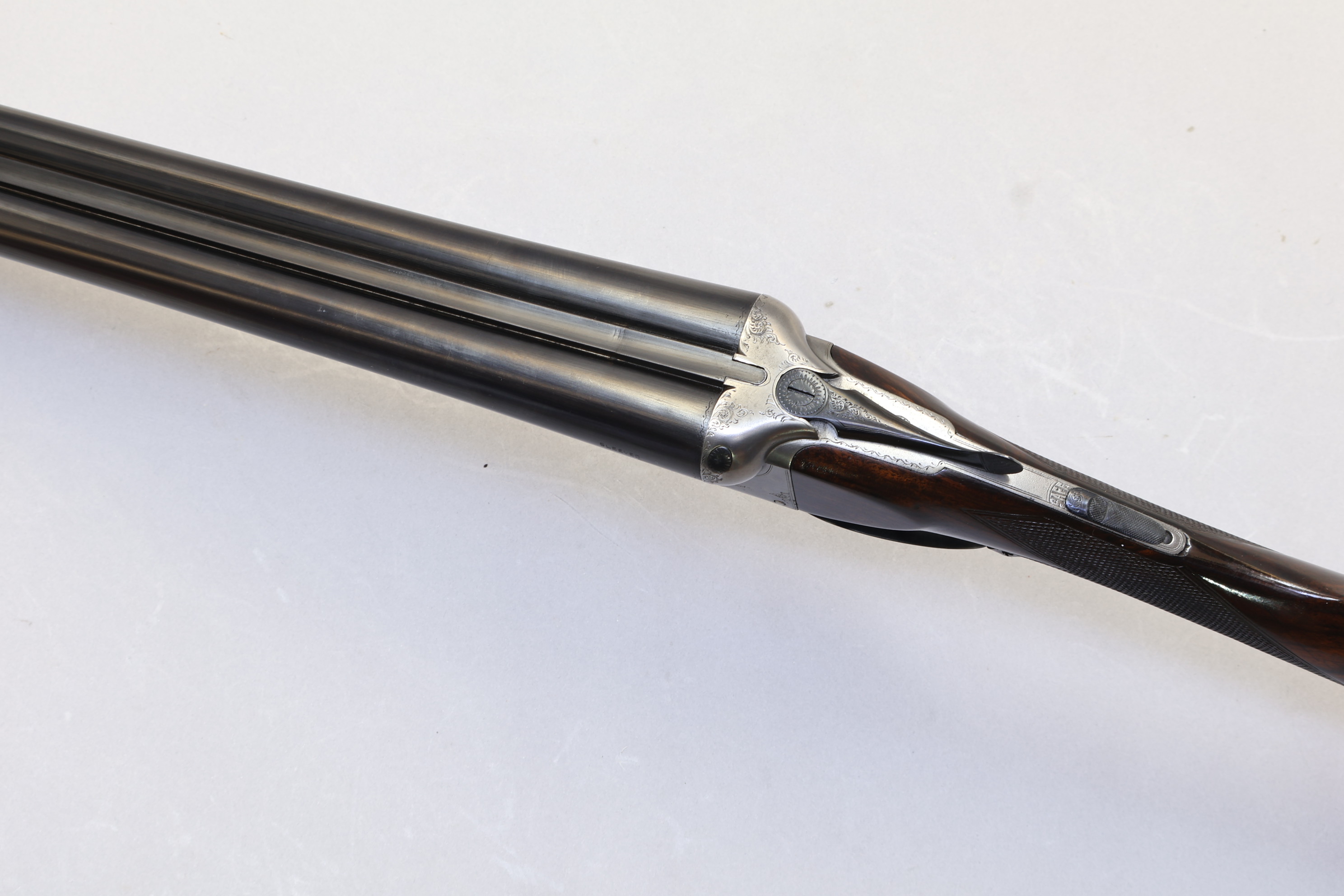 E Roberts SXS Side by Side Boxlock 12 Ga 30" Barrels-img-1