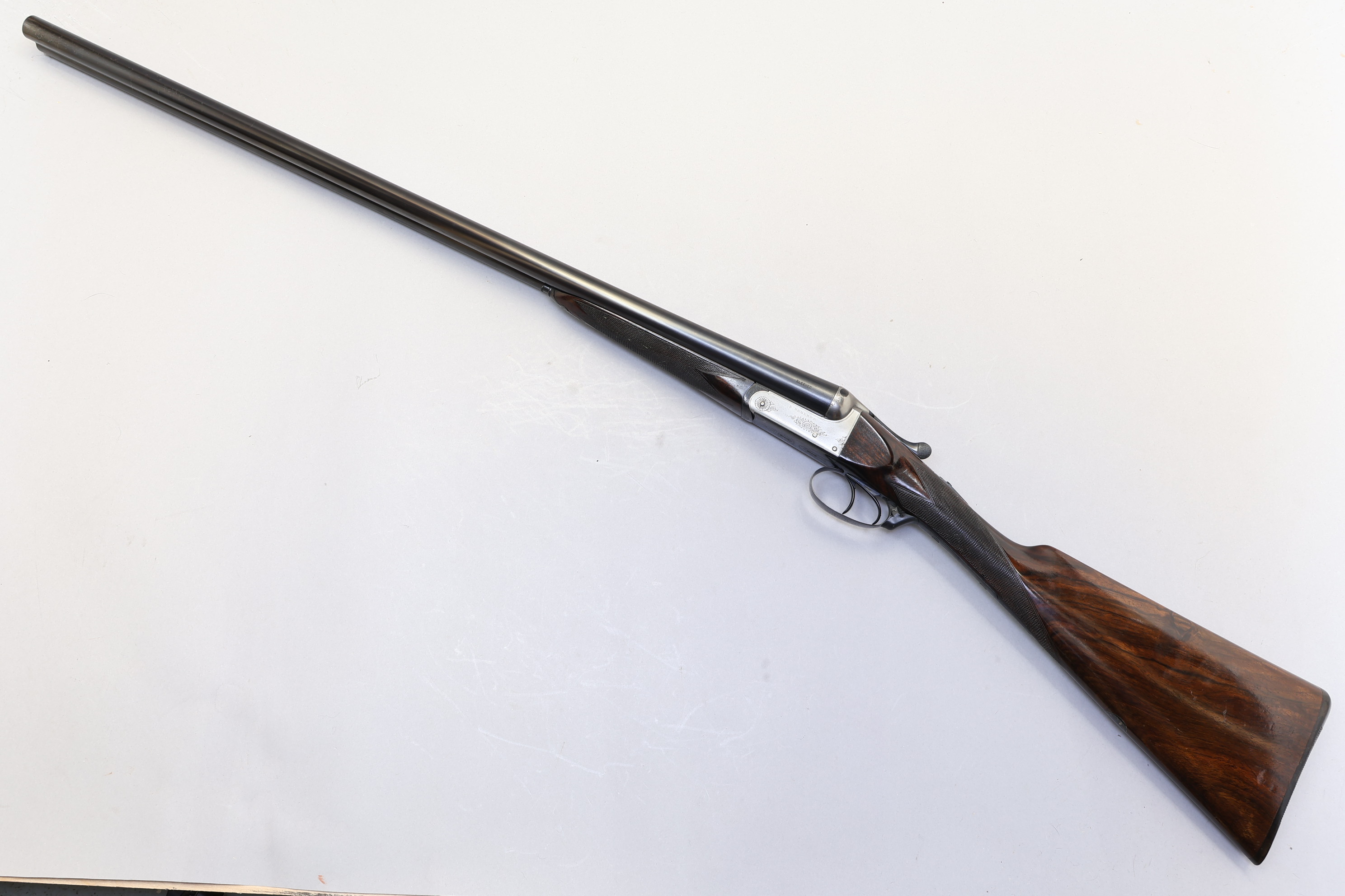 E Roberts SXS Side by Side Boxlock 12 Ga 30" Barrels-img-3