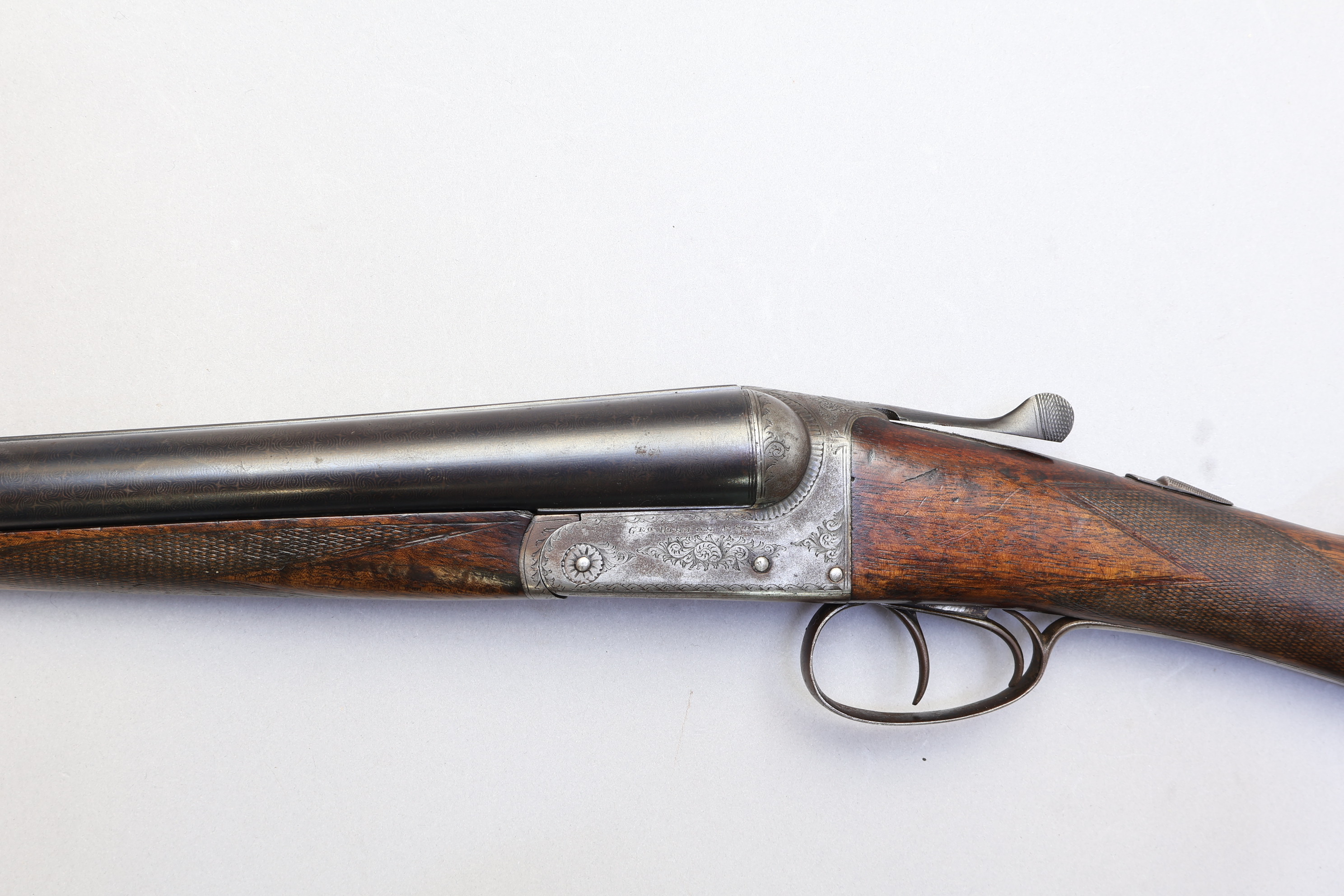 Hinton & Sons, Boxlock Non-Ejector, 12 Ga, 30" Damascus Barrels-img-0