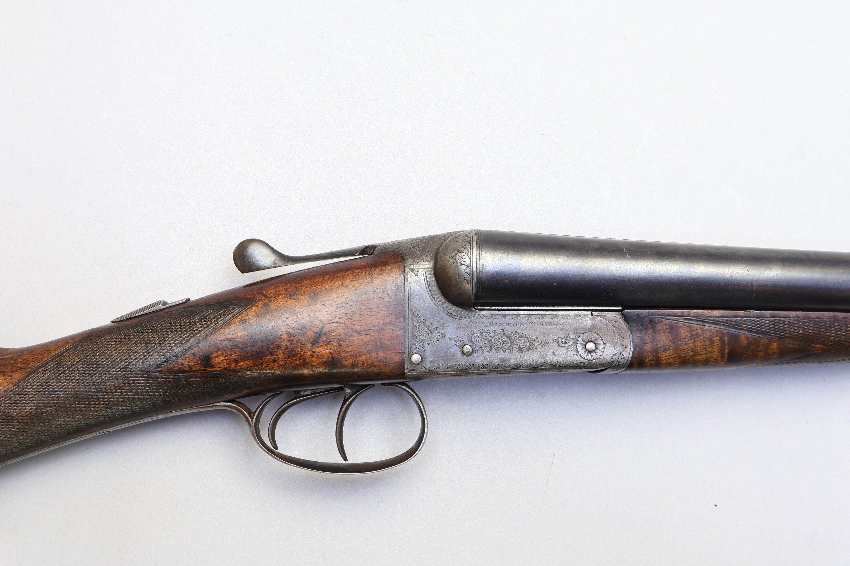 Hinton & Sons, Boxlock Non-Ejector, 12 Ga, 30" Damascus Barrels-img-4
