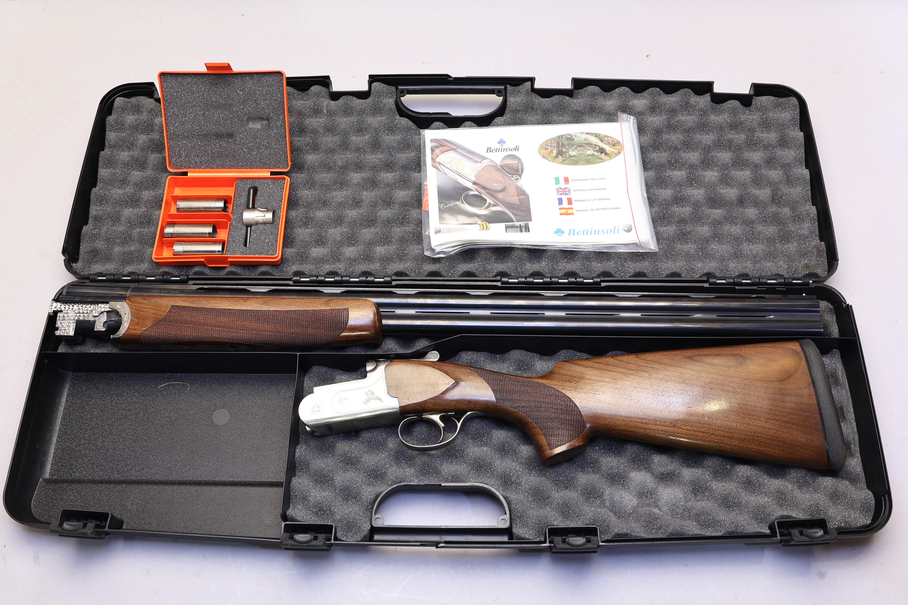 Little-use Bettinsoli X-Trail Over/Under, 12 Ga, 30" Barrels-img-20