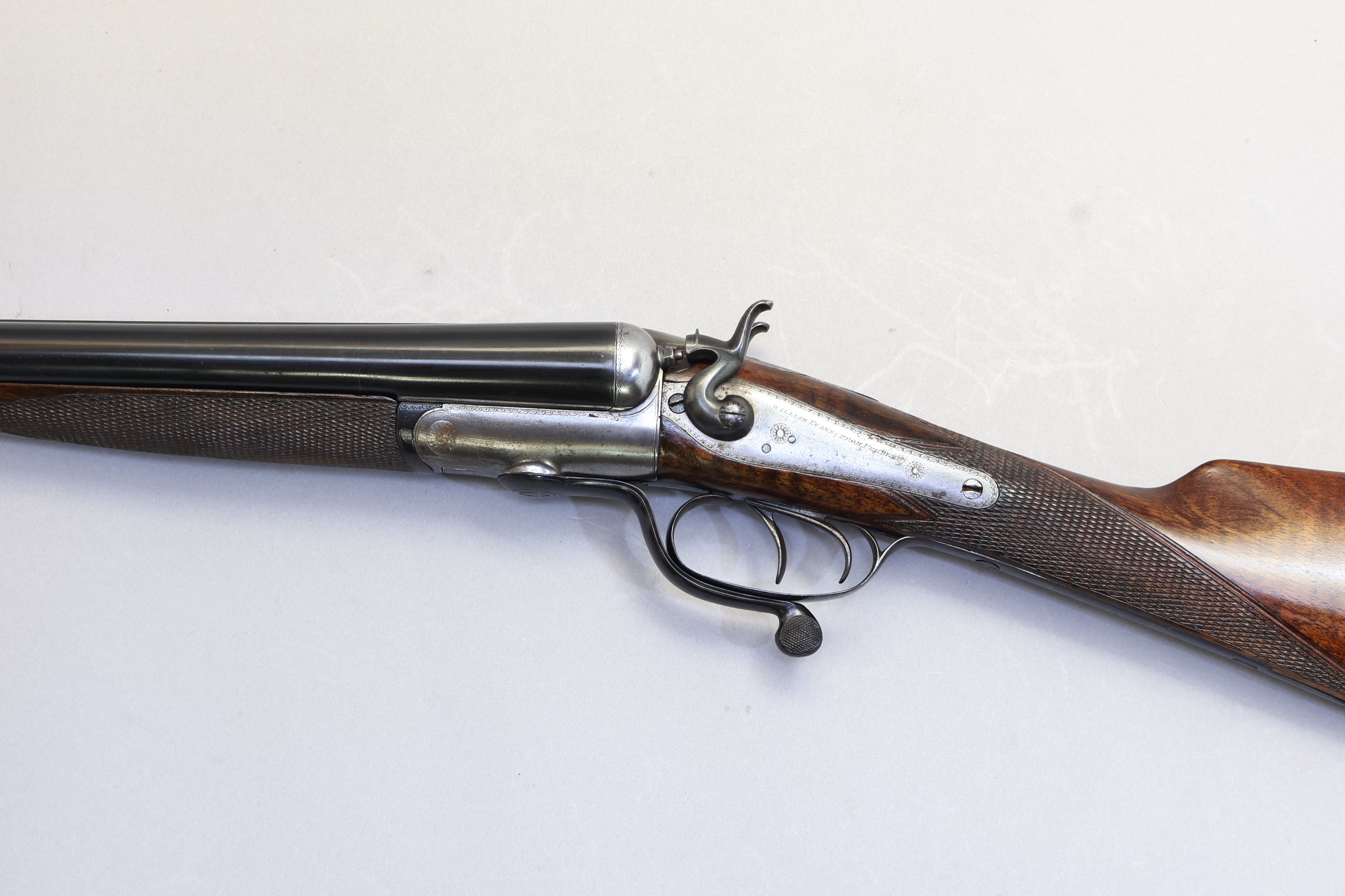 William Evans (from Purdeys), Antique Hammergun, 12 Ga, 27.5" Barrels -img-3