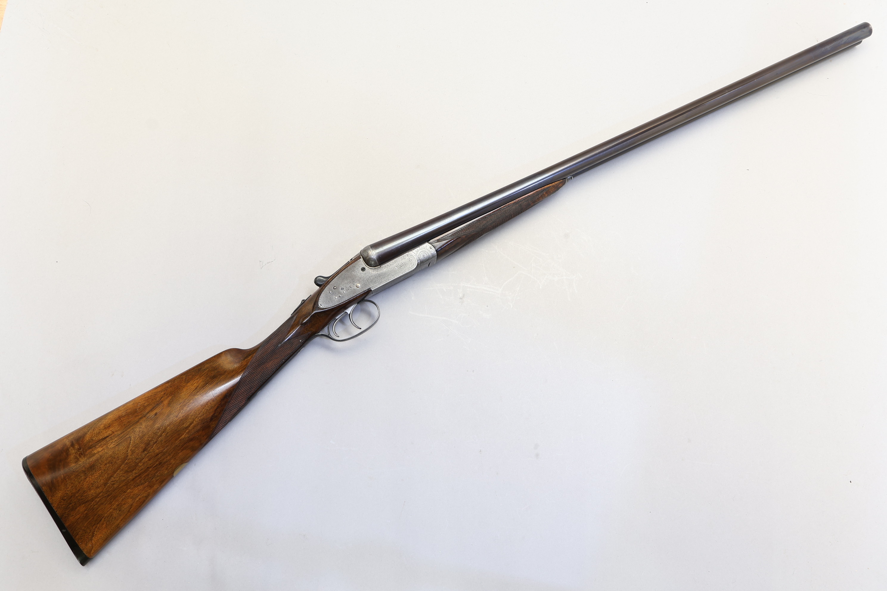 H. J. Hussey Imperial Ejector Sidelock Side by Side, 12 Ga, 28" Barrels-img-1