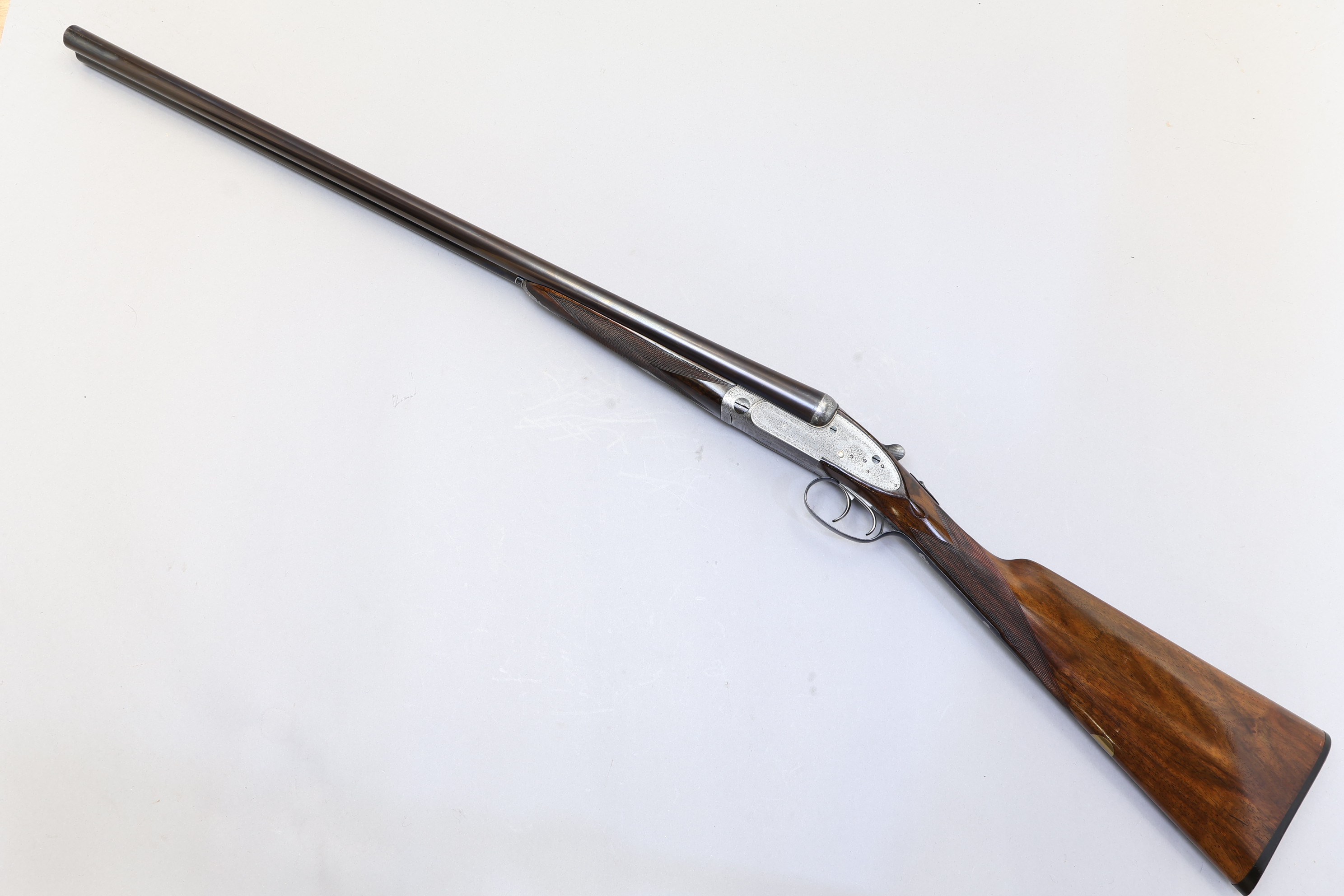 H. J. Hussey Imperial Ejector Sidelock Side by Side, 12 Ga, 28" Barrels-img-2