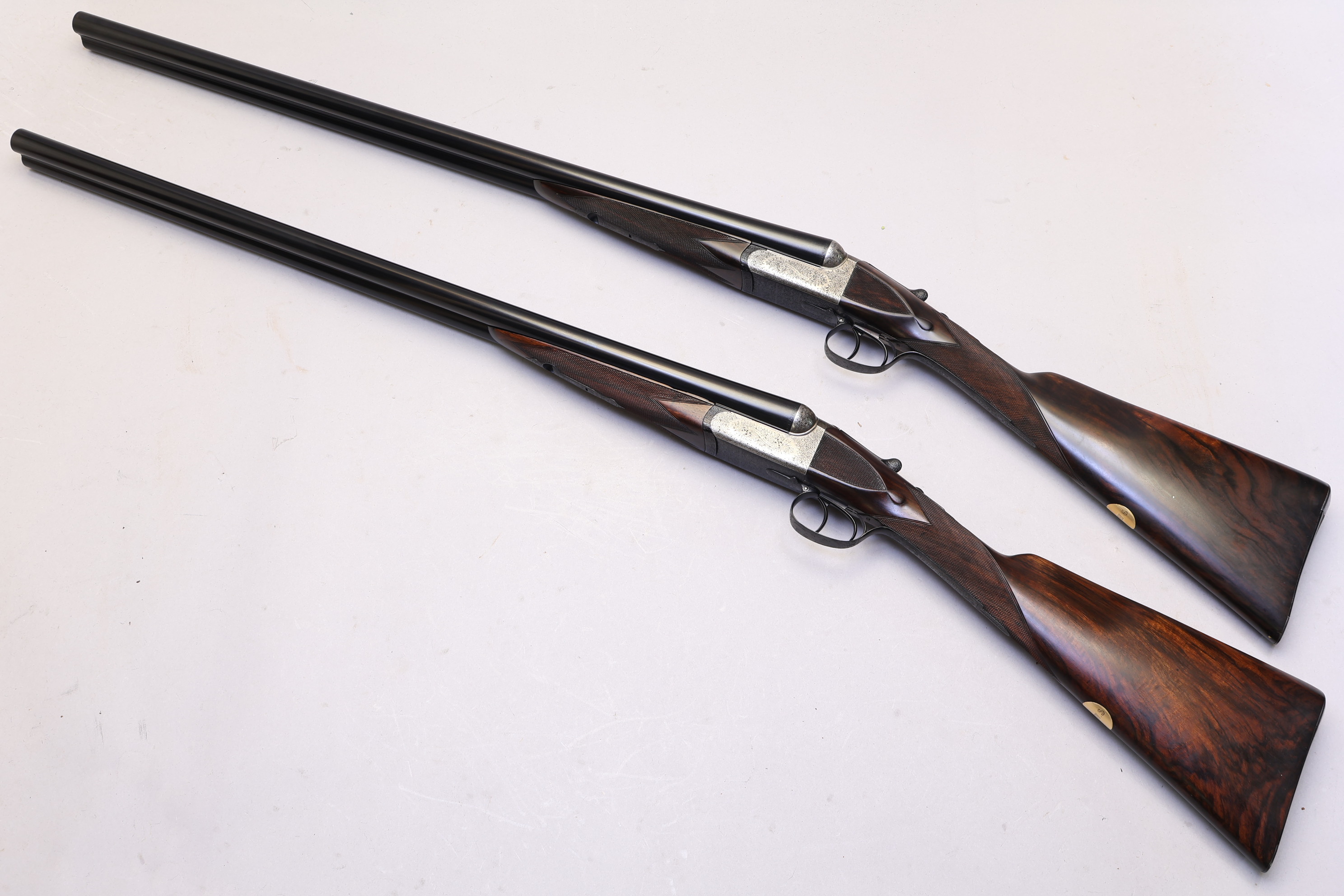 Composed Pair Westley Richards 12 Ga Boxlock Ejector 28" Barrels-img-12