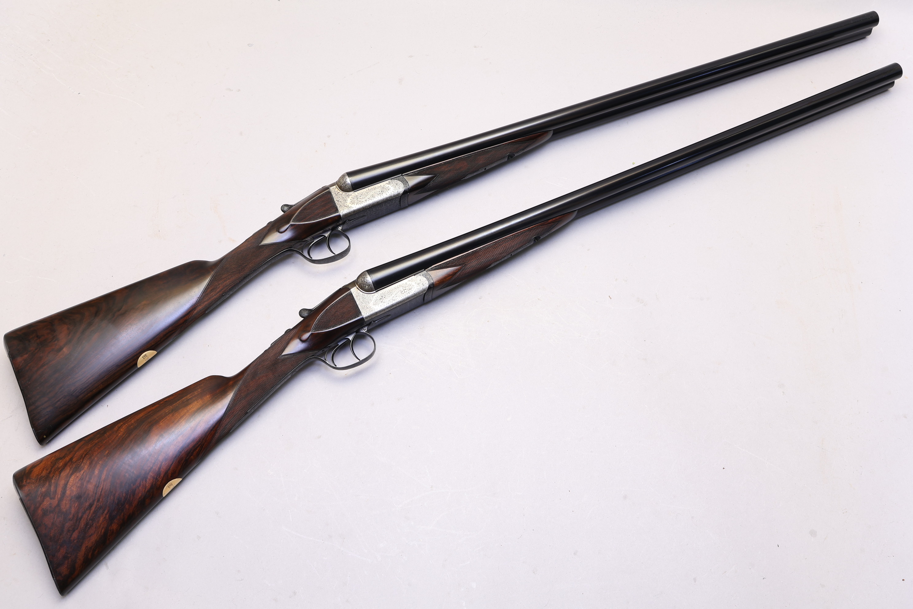 Composed Pair Westley Richards 12 Ga Boxlock Ejector 28" Barrels-img-13