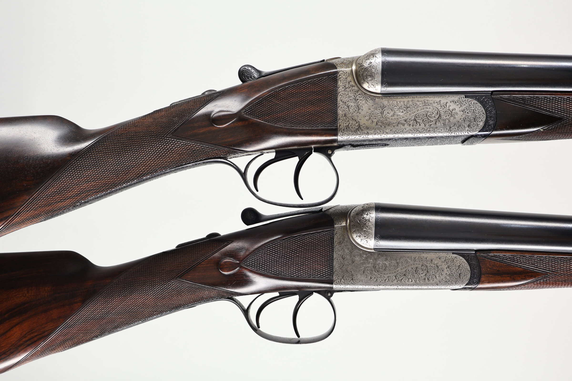 Composed Pair Westley Richards 12 Ga Boxlock Ejector 28" Barrels-img-20