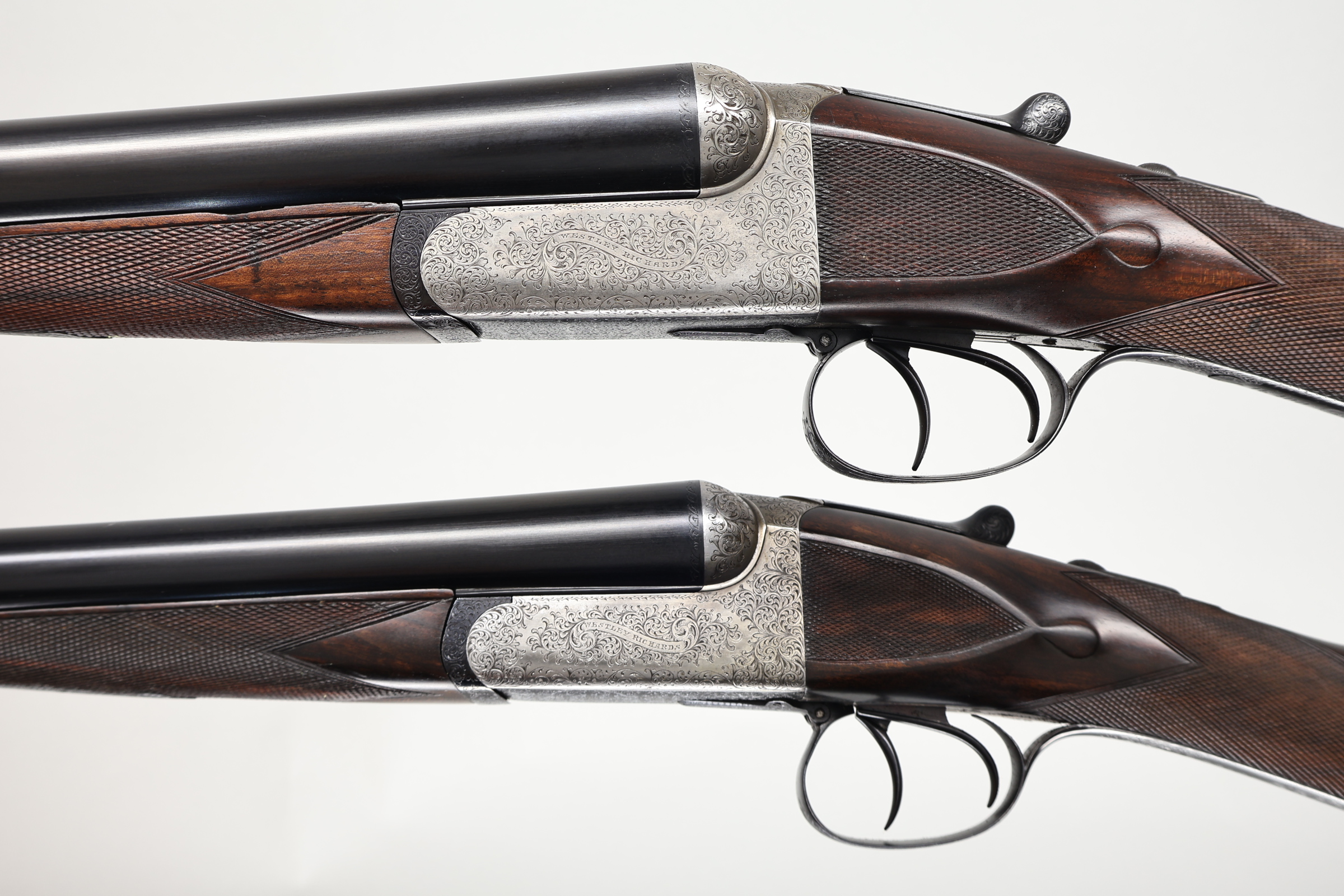 Composed Pair Westley Richards 12 Ga Boxlock Ejector 28" Barrels-img-21
