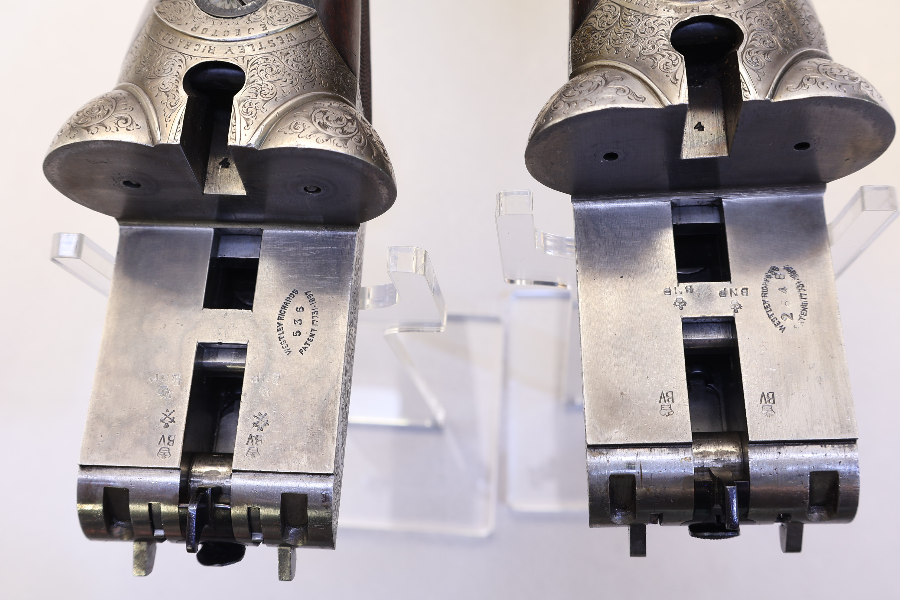 Composed Pair Westley Richards 12 Ga Boxlock Ejector 28" Barrels-img-33
